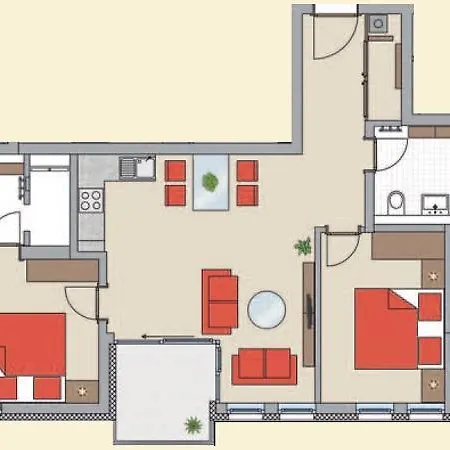 Poseidon Mit Balkon, Strandnah Und Zentral شقة بينز